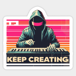 Dj Keep Creating Music Sticker